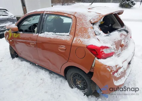 2019 Mitsubishi Mirage Es z USA, uszkodzony, nr VIN ML32A3HJ6KH012780